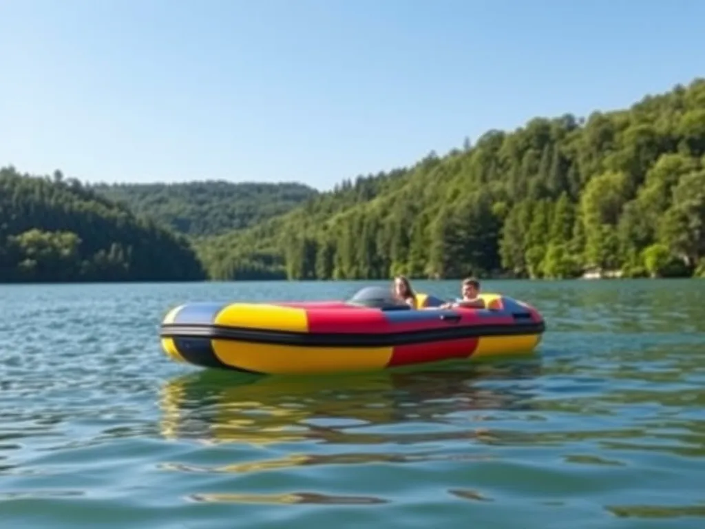 Czy można pływać pontonem po jeziorze?