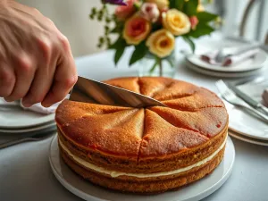 Jak pokroić okrągłe ciasto w romby?